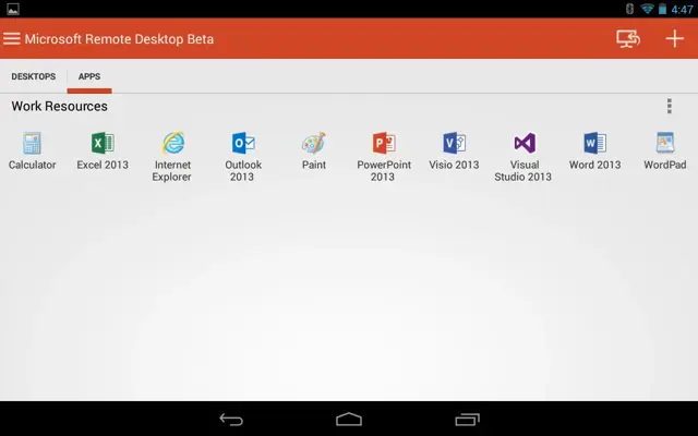 Microsoft Remote Desktop Beta android App screenshot 5